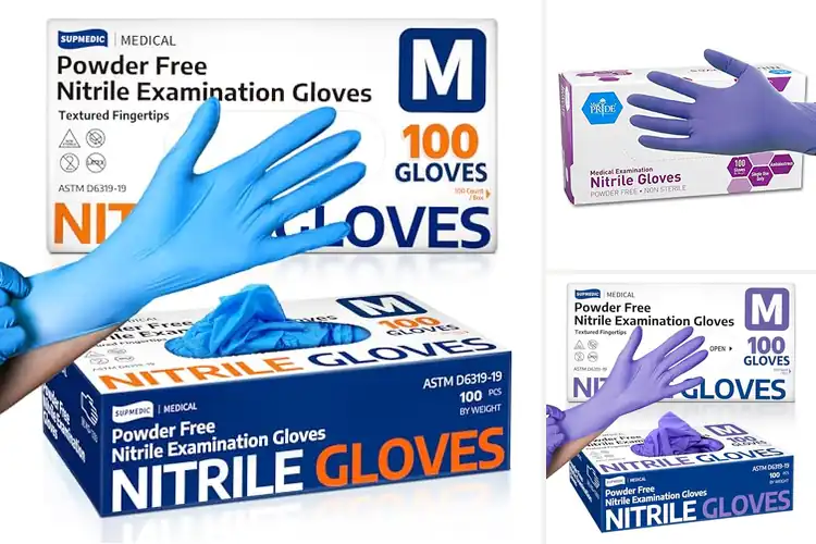Detailed view of 10 Best Medium Size Nitrile Gloves for Comfort & Safety