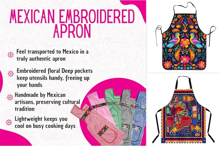 Detailed view of 10 Best Mexican Cooking Aprons for Style and Comfort