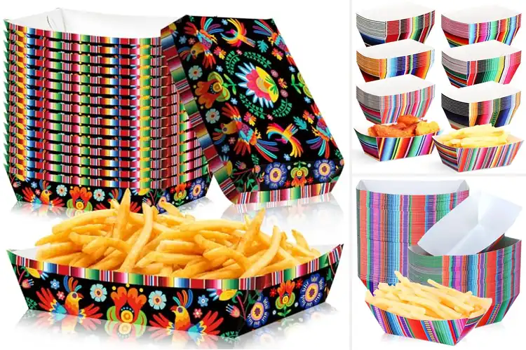 Detailed view of 10 Best Mexican Paper Trays for Easy Serving