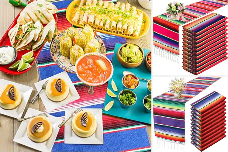 Detailed view of 10 Best Mexican Table Runners to Elevate Your Decor
