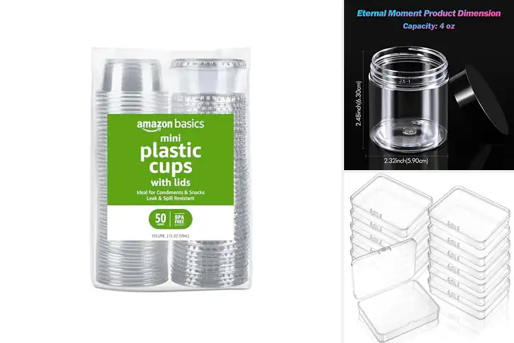 Detailed view of 10 Best Mini Plastic Containers: Organize Effortlessly