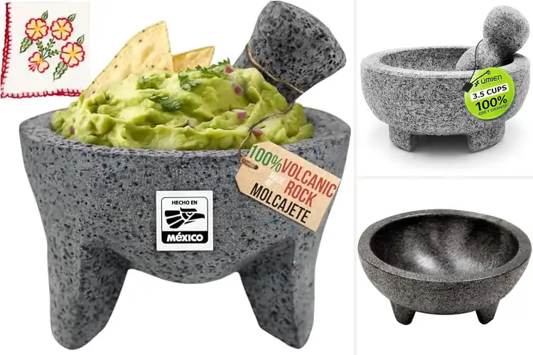 Detailed view of 10 Best Molcajete Bowls for Bold Flavor at Home