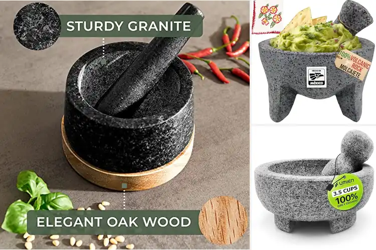 Detailed view of 10 Best Molcajete Sets for Rich, Authentic Flavors
