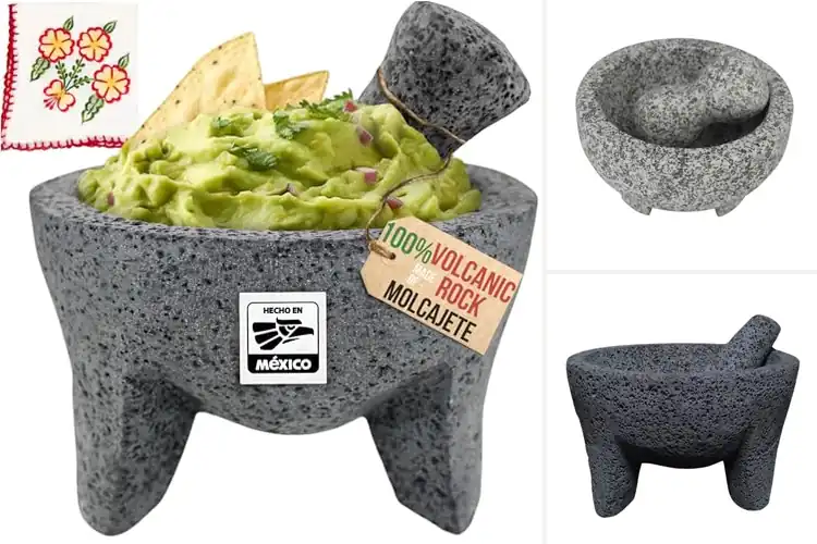 Detailed view of 10 Best Molcajetes for Authentic Mexican Cooking