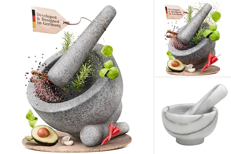 Detailed view of 10 Best Mortar And Pestles for Flavorful Cooking