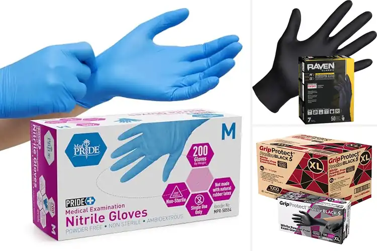 Detailed view of 10 Best Nitrile Exam Gloves For Law Enforcement: Max Safety