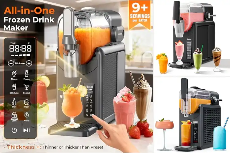 Detailed view of 10 Best No Ice Slushie Machines – Easy Frozen Drinks