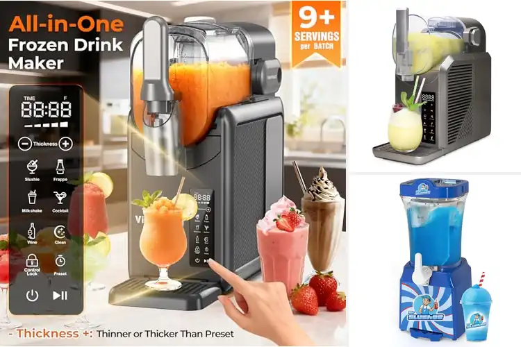 Detailed view of 10 Best One Button Slushie Makers: Quick, Icy Refreshments
