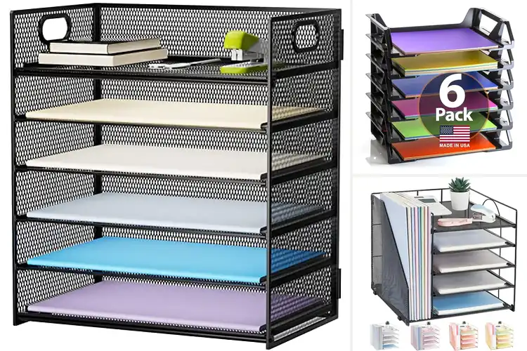 Detailed view of 10 Best Paper Trays for a Tidy, Clutter-Free Desk
