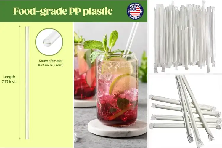 Detailed view of 10 Best Paper Wrapped Straws: Eco-Strong & Fresh