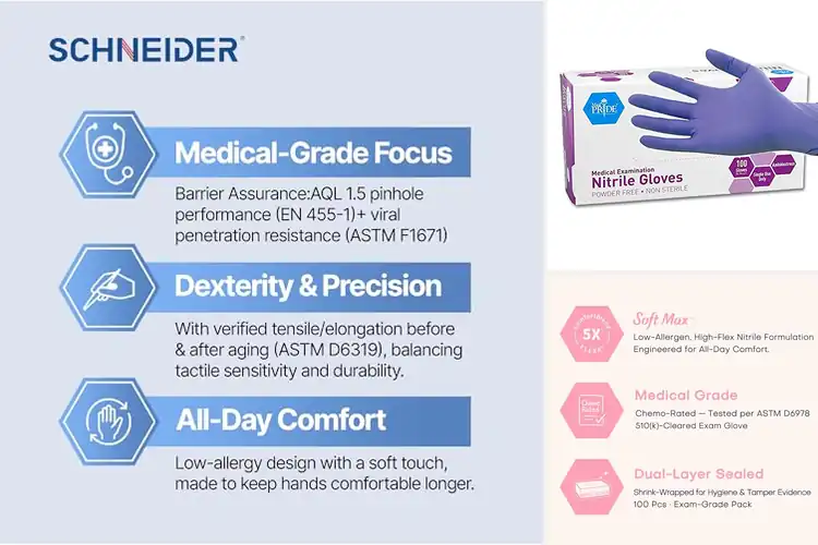 Detailed view of 10 Best Physician Gloves: Durable Picks for Safe Exams