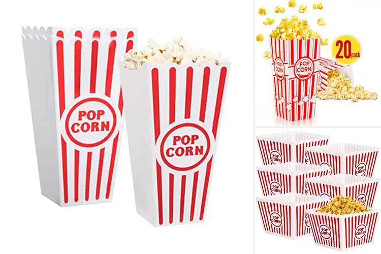 Detailed view of 10 Best Popcorn Containers For Movie Nights: Snack in Style