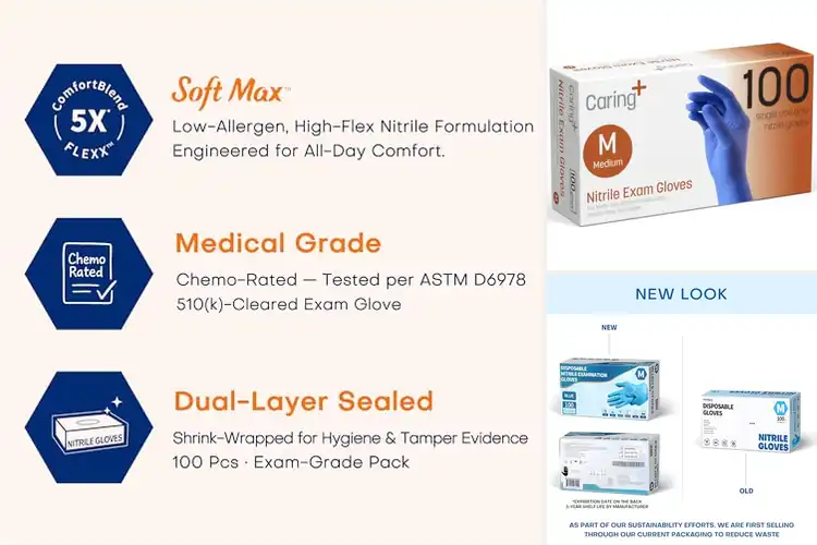 Detailed view of 10 Best Powder Free Gloves for Effortless Cooking