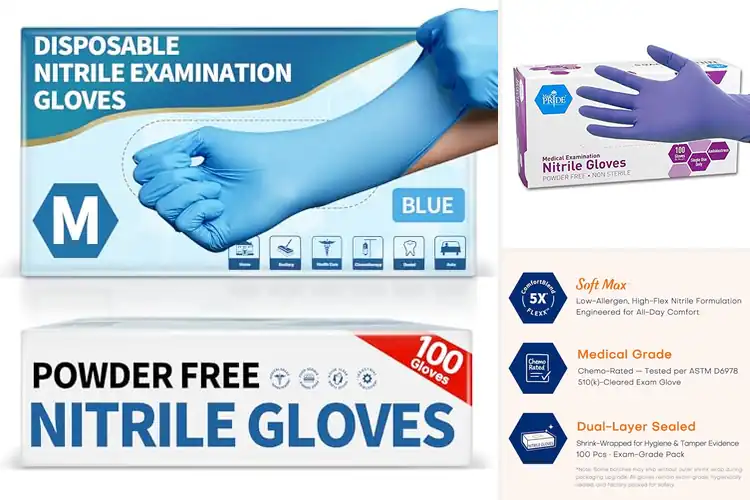 Detailed view of 10 Best Powder-Free Medical Gloves for Ultimate Protection