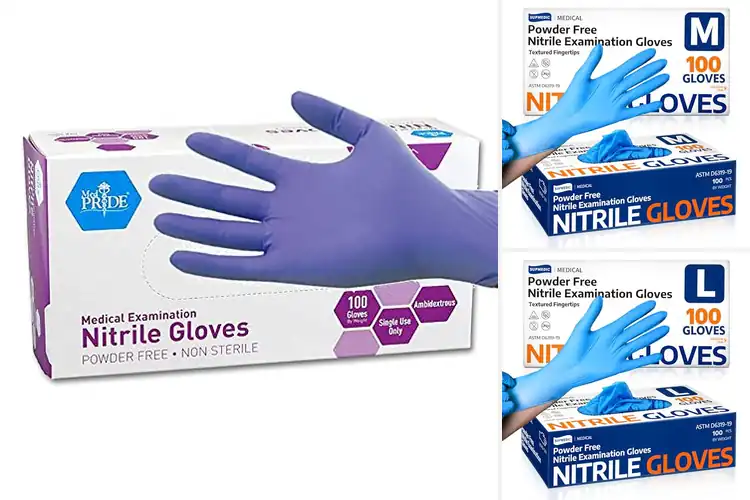 Detailed view of 10 Best PowderFree Nitrile Glove: Comfort & Grip for Jobs