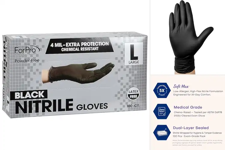 Detailed view of 10 Best Professional Nitrile Gloves: Durable & Comfortable