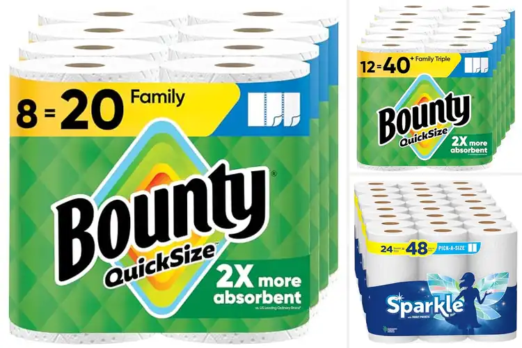 Detailed view of 10 Best Quick Size Cleanup Paper Towels: 2X Absorbency