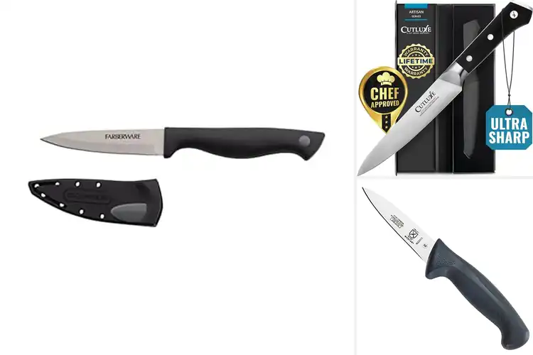 Detailed view of Best Razor Sharp Paring Knife Edge