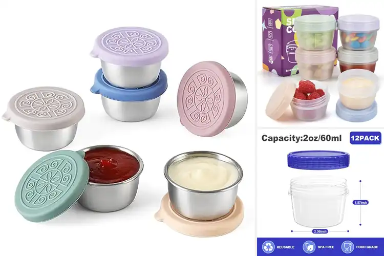 Detailed view of 10 Best Salad Dressing Containers: Leakproof & Fresh