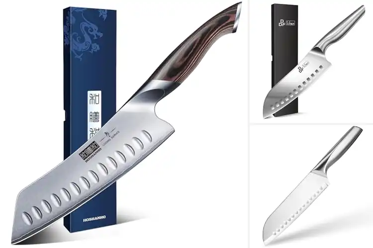 Detailed view of Best Santoku Knife 7 Inch