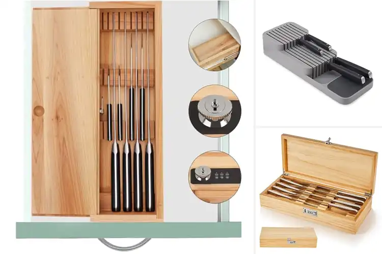 Detailed view of Best Secure Knife Storage System