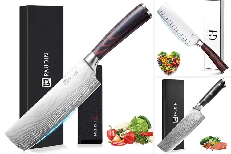 Detailed view of Best Sharpness Nakiri Knives