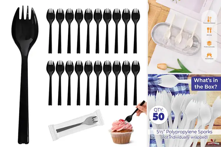 Detailed view of 6 Best Single-Use Lunch Utensils for Convenient Meals on the Go