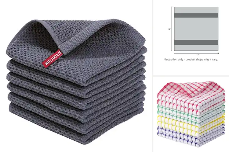 Detailed view of 10 Best Soft Cotton Dish Cloths: Absorbent and Fast-Drying