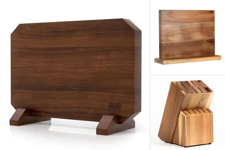 Detailed view of Best Solid Wood Knife Holders