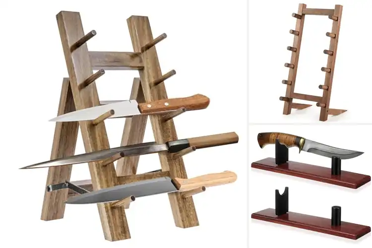 Detailed view of Best Solid Wood Knife Stands
