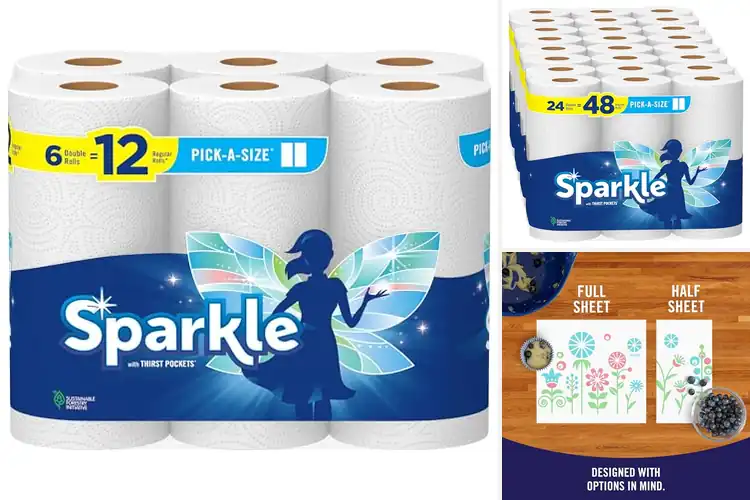 Detailed view of 10 Best Sparkle Pick-A-Size Paper Towels Deals: Save Big Now