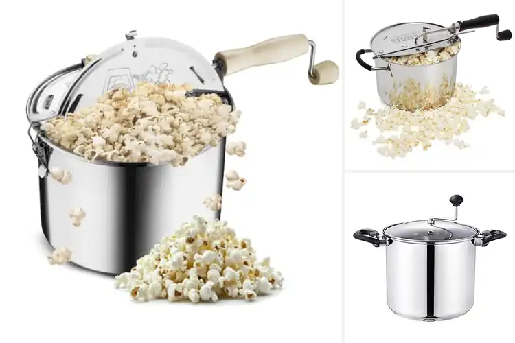 Detailed view of 10 Best Stainless Steel Popcorn Makers: Crunch Perfectly