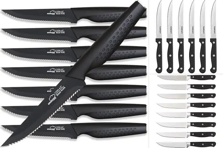 Detailed view of 10 Best Steak Knife Sets for Perfect Slicing