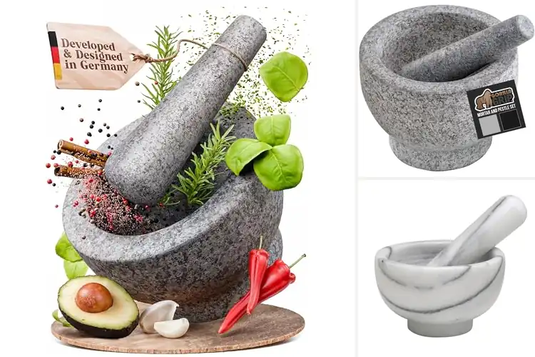 Detailed view of 10 Best Stone Mortar and Pestle Sets for Ultimate Flavor Boost