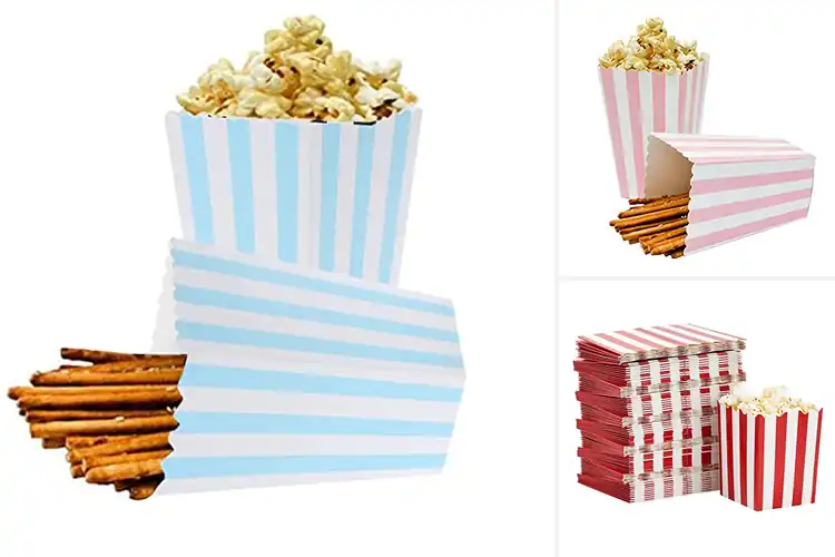 Detailed view of 10 Best Striped Popcorn Boxes: Brighten Your Snack Table