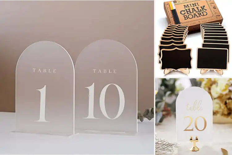 Detailed view of Best Table Number Signs