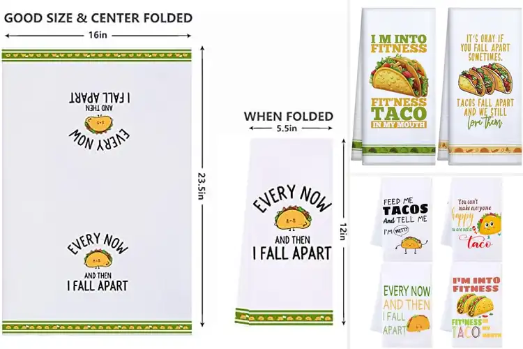 Detailed view of 10 Best Taco Decorative Towels to Add Fun to Your Kitchen