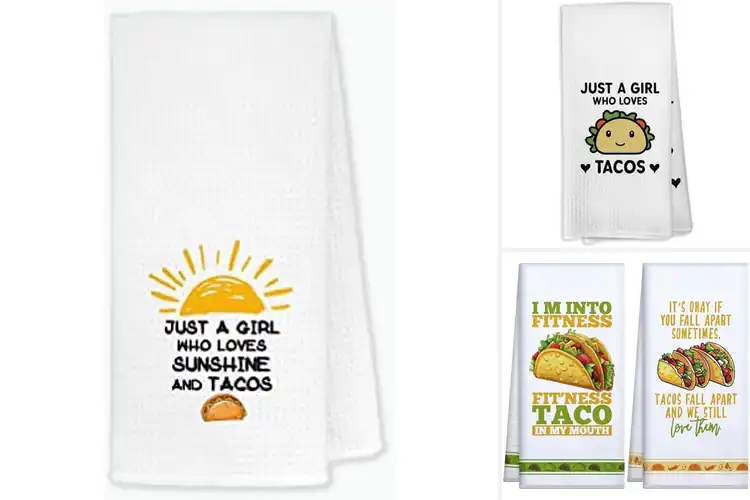 Detailed view of 10 Best Taco Dishcloths for a Fun, Fresh Kitchen