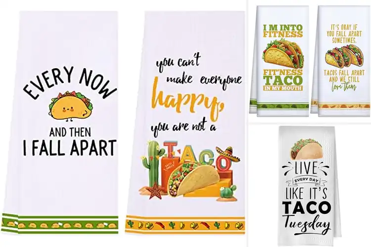 Detailed view of 10 Best Taco Lover Towels for Fun & Stylish Kitchens