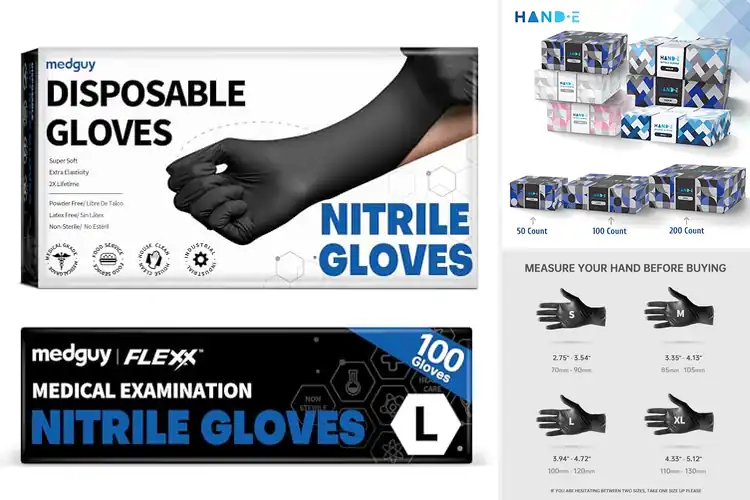Detailed view of 10 Best Tattoo Gloves for Safety & Comfort
