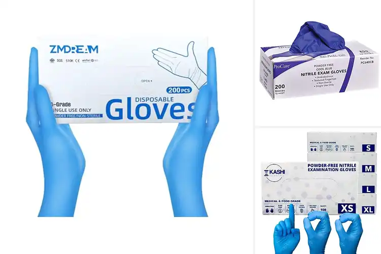 Detailed view of 10 Best Textured Nitrile Exam Gloves for Ultimate Grip & Comfort