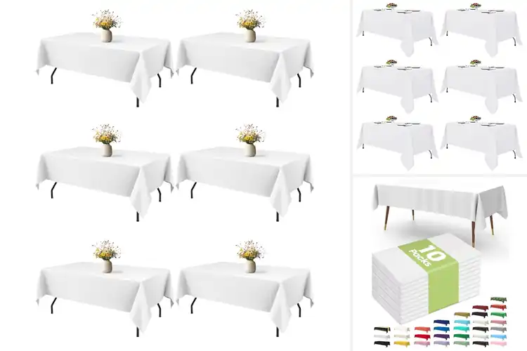 Detailed view of 10 Best White Tablecloths: Soft, Durable, and Easy to Clean