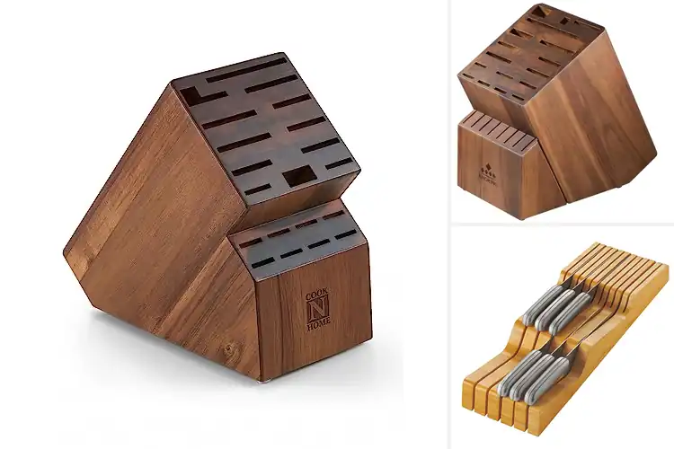 Detailed view of Best Wooden Knife Holders