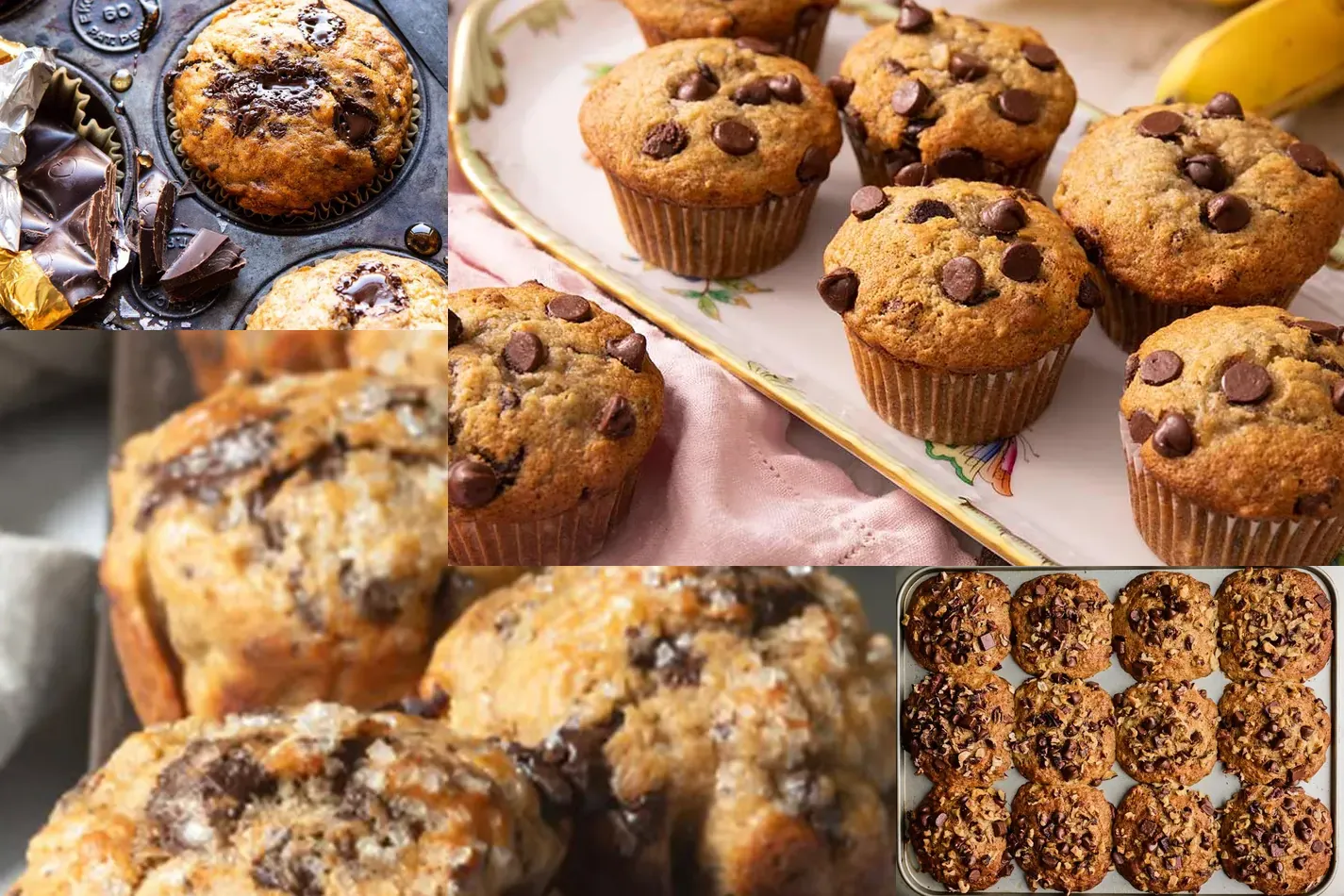 Photo of 16 Irresistible Banana Chocolate Chunk Muffin Recipes