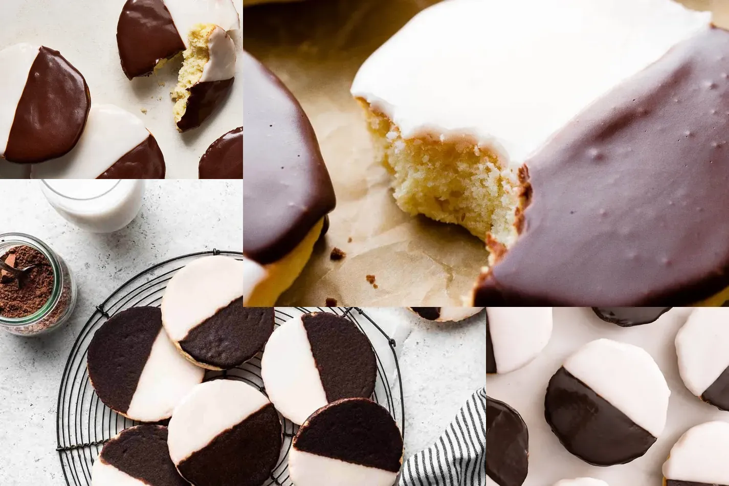 Photo of Easy Black and White Cookie Recipes for Homemade Bakery-Style Treats