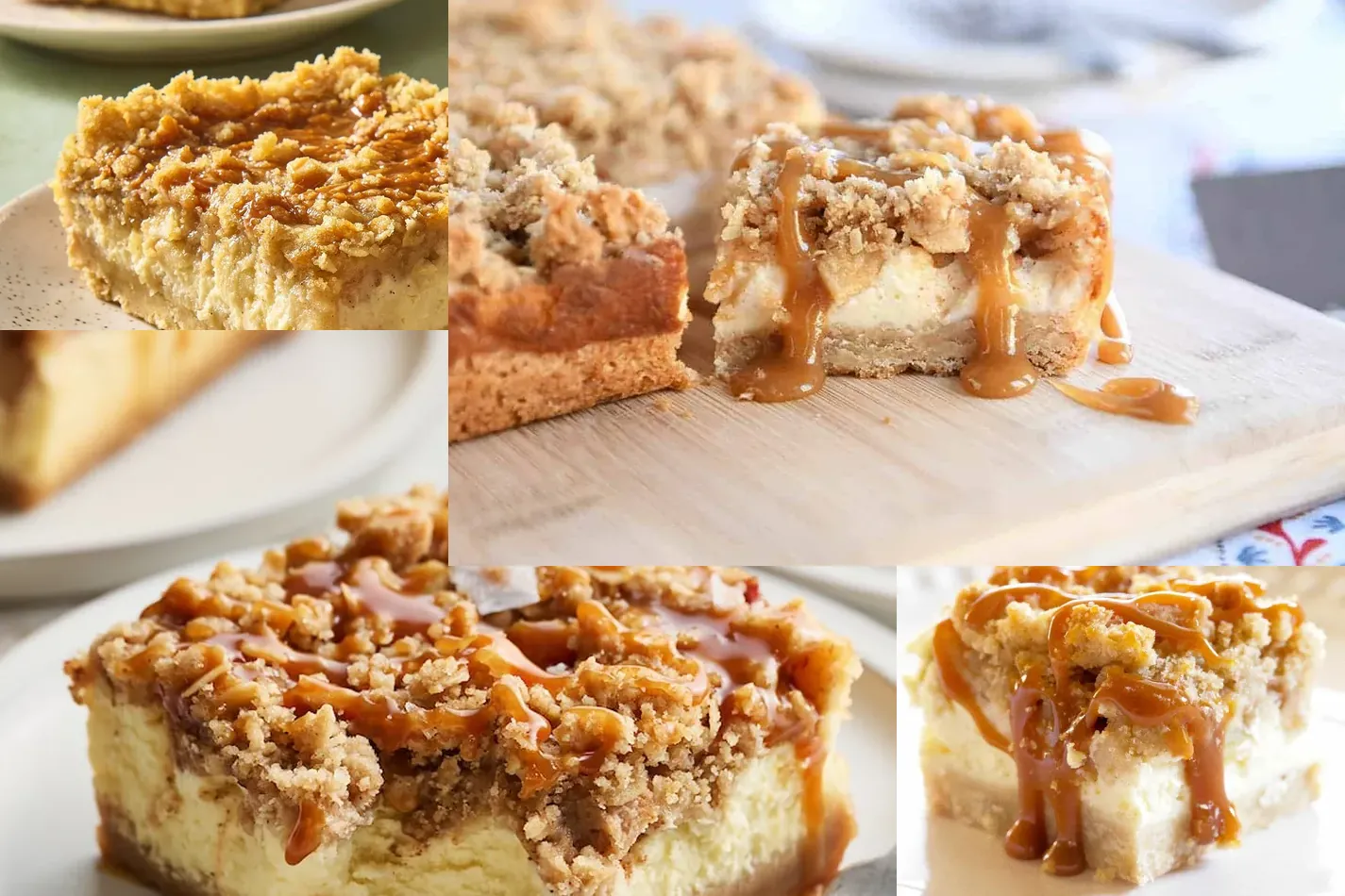 Photo of Delicious Caramel Apple Cheesecake Bars with Streusel
