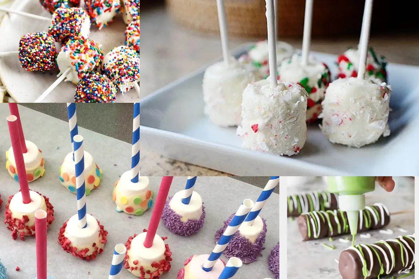 Photo of 16 Creative Chocolate-Covered Marshmallow Pop Ideas