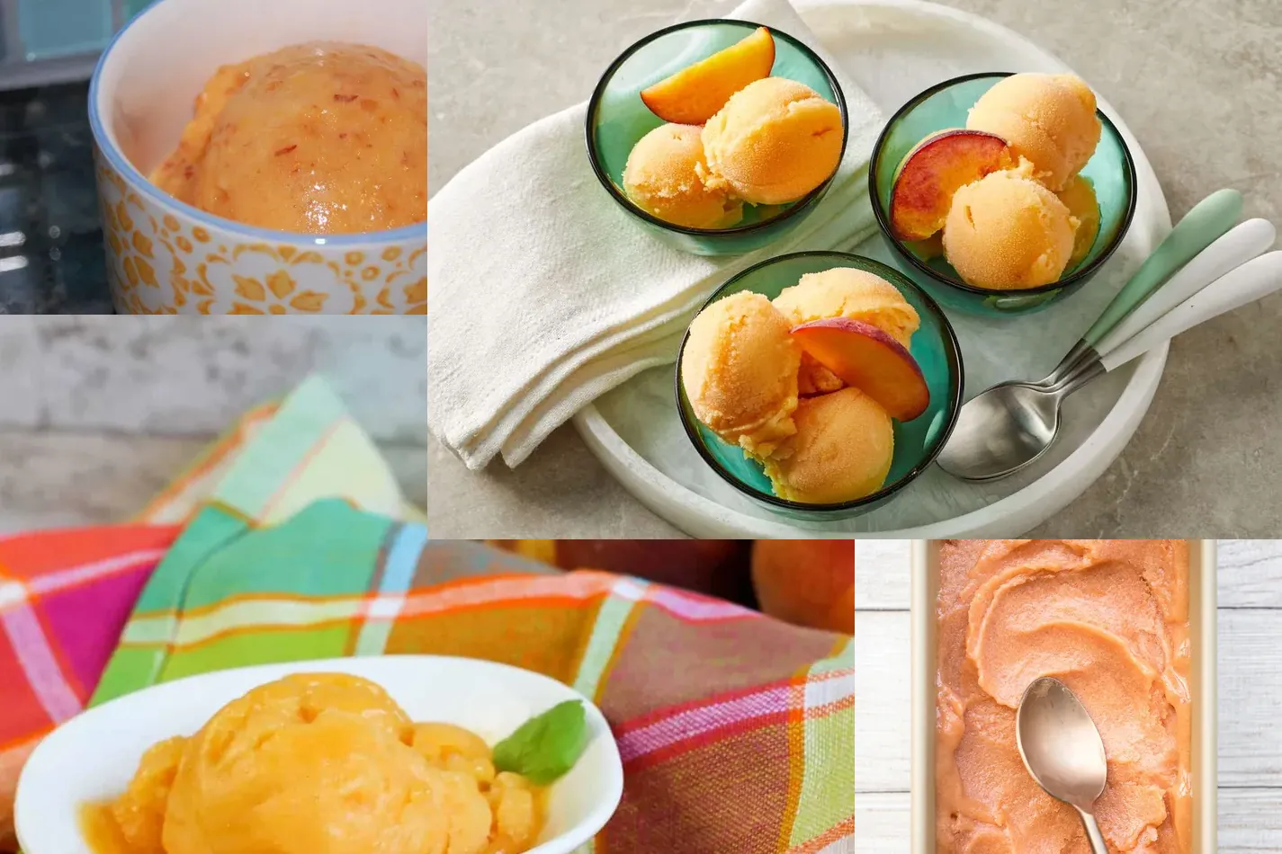 Photo of Peach Sorbet Recipes