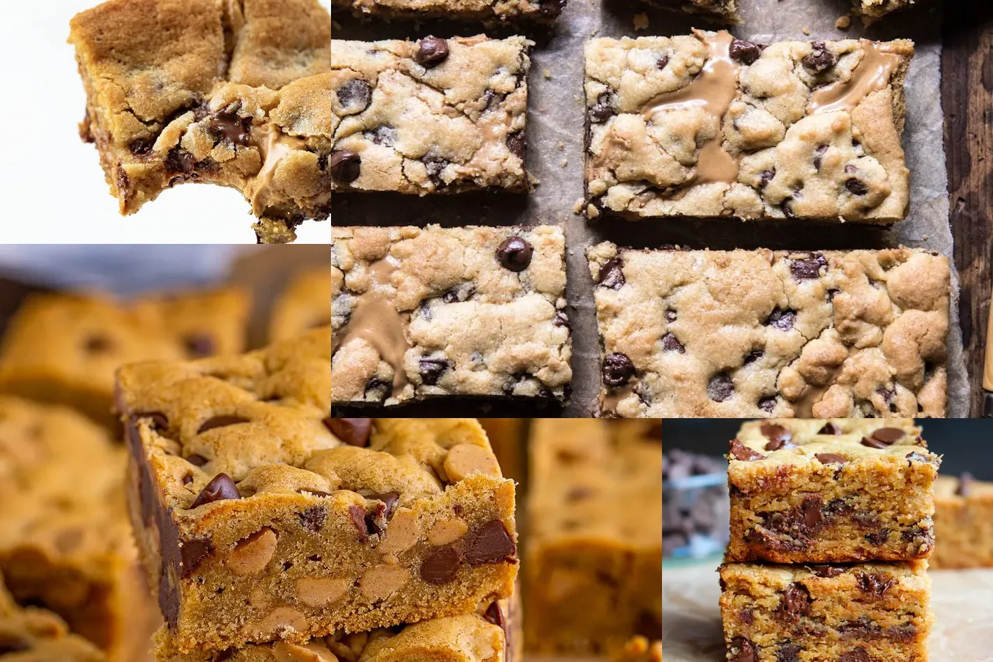 Photo of Easy Peanut Butter Chocolate Chip Cookie Bars Recipe
