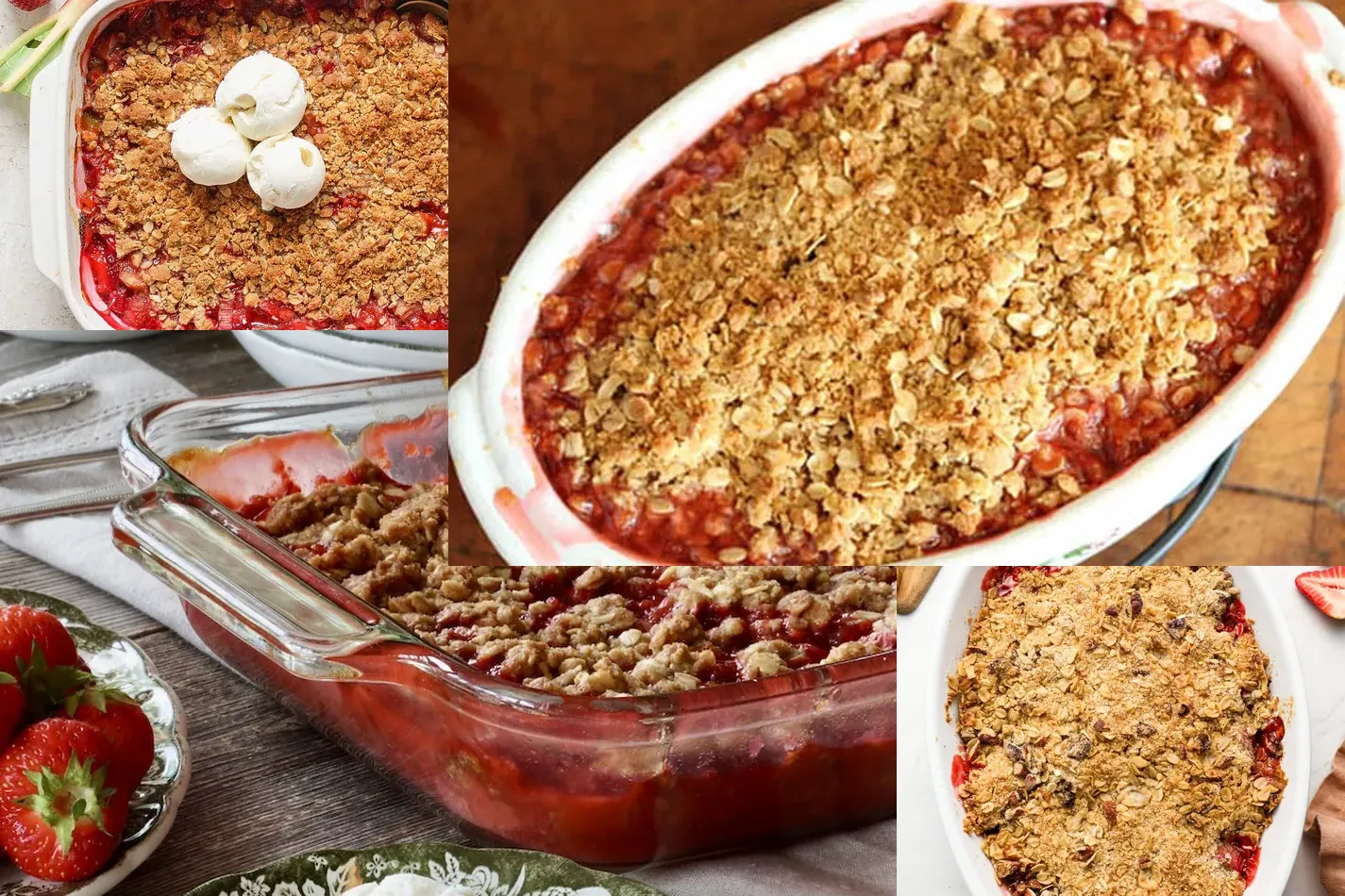 Photo of Strawberry Rhubarb Crisp Recipes
